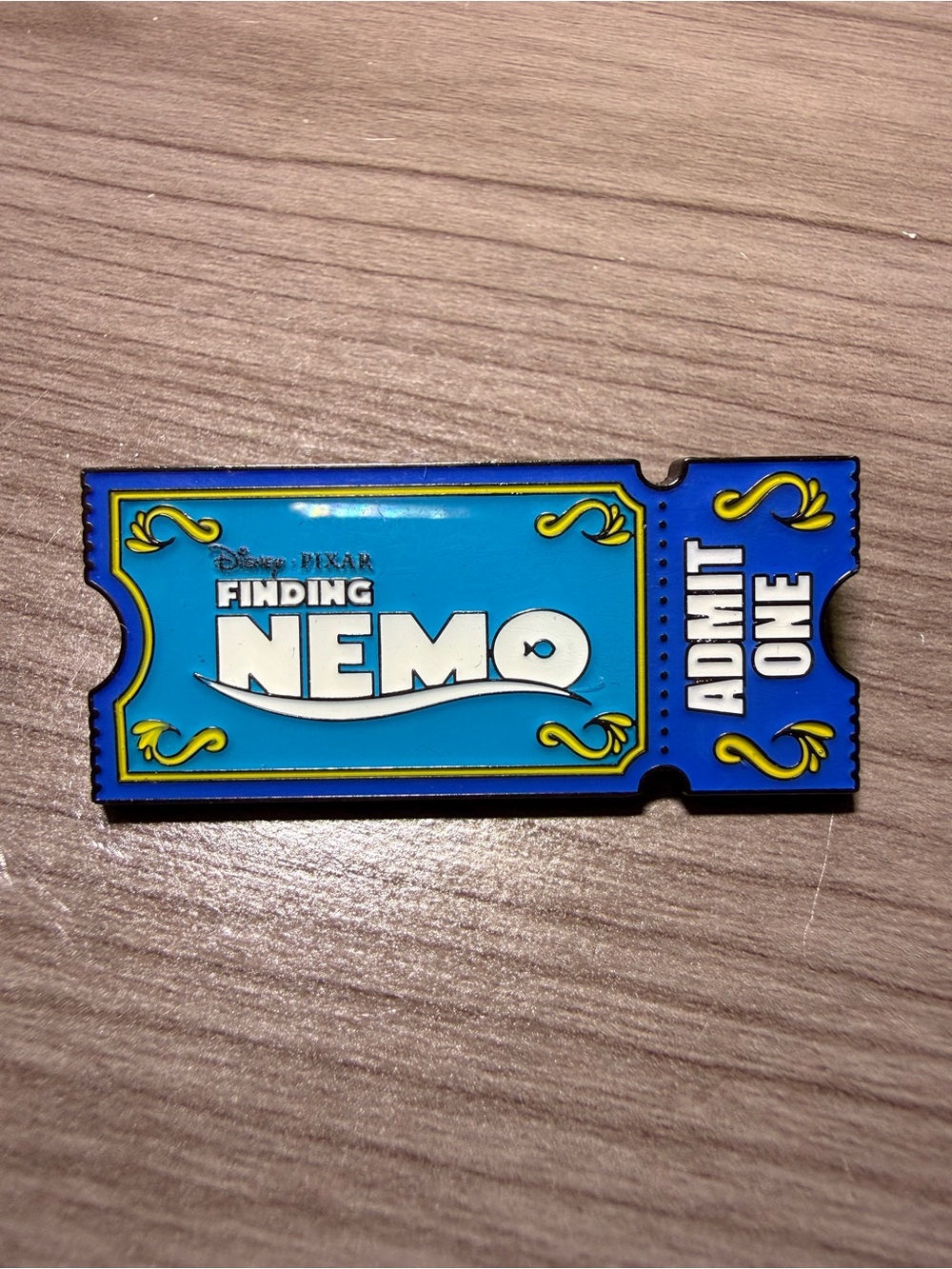 Disney Pins Finding Nemo Pixar Movie Ticket